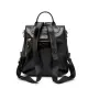 Split Leather Γυναικείo Σακίδιο Πλάτης Χιαστί Laorentou 9113003L μαύρο