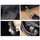 Split leather Γυναικείo Σακίδιο Πλάτης Χιαστί Laorentou 9113046L μαύρο
