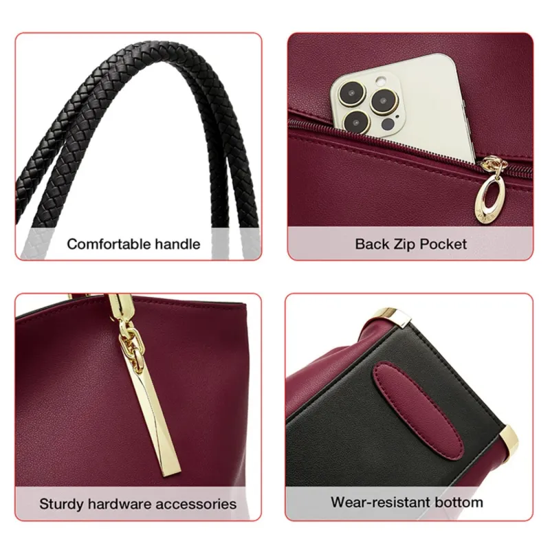 Δερμάτινη Γυναικεία Τσάντα Shopper 'Ωμου Foxer 938032F red