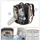 Σακίδιο Ταξιδίου Γυναικείο 40L Carry on 17,3" Lovevook MB2165 black/beige