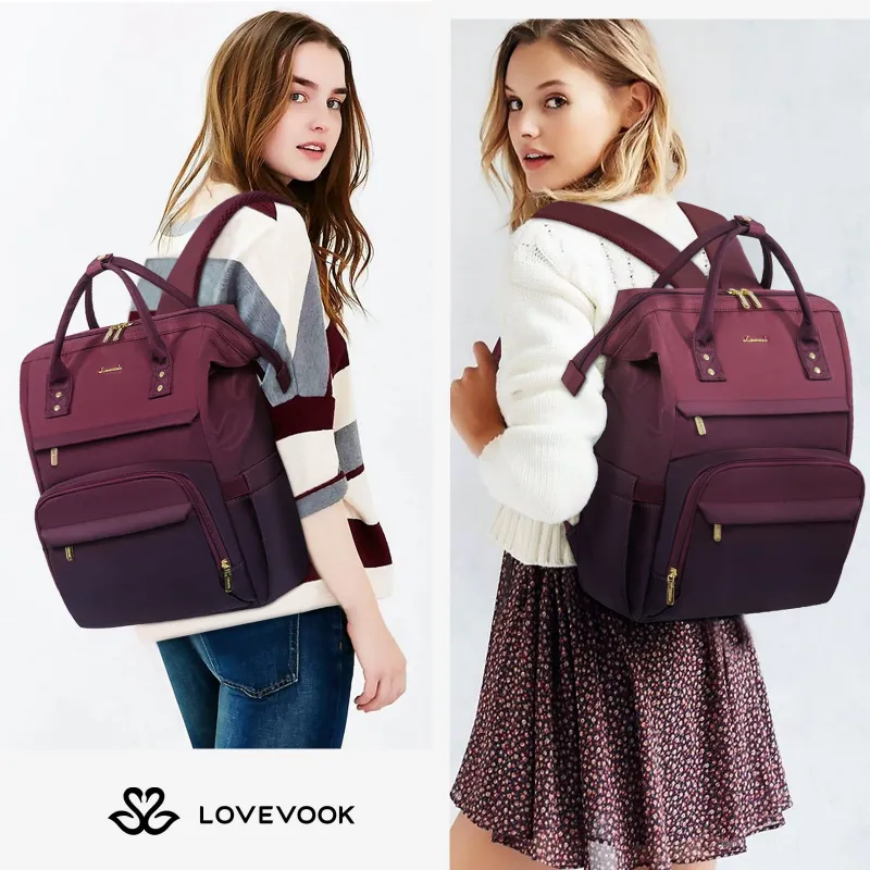 Γυναικείο Σακίδιο Φορητού Υπολογιστή Lovevook 15,6'' MB2197 wine/purple