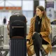 Σακίδιο ταξιδιού για γυναίκες 40L Carry on 17,3" WB2029 black/brown