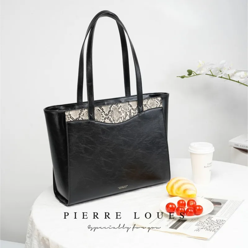 Γυναικεία Τσάντα Shopper Χειρός Pierre Loues PL615-40 μαύρο