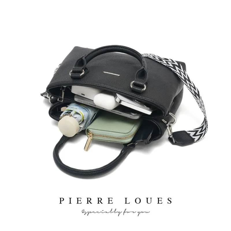 Γυναικεία Τσάντα Χιαστί Χειρός Pierre Loues PL782-21-Α10 μαύρο