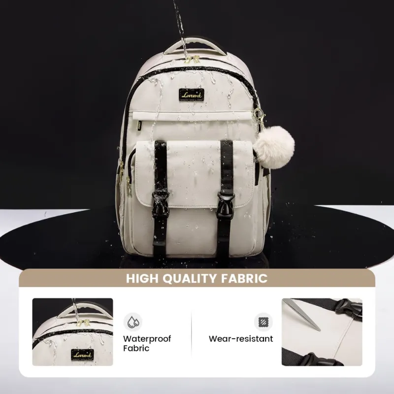 Γυναικείο Σακίδιο Για Laptop Lovevook 15,6'' MB2140 beige/black