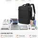 Σακίδιο Χειραποσκευής αεροπλάνου 40L 17,3" MB2205 black