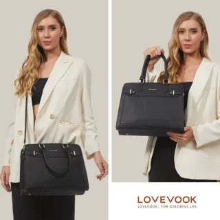 Γυναικείο σετ τσάντας χιαστί/χειρός Lovevook 16'' WB2166 black