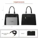 Γυναικείο σετ τσάντας χιαστί/χειρός Lovevook 16'' WB2166 black