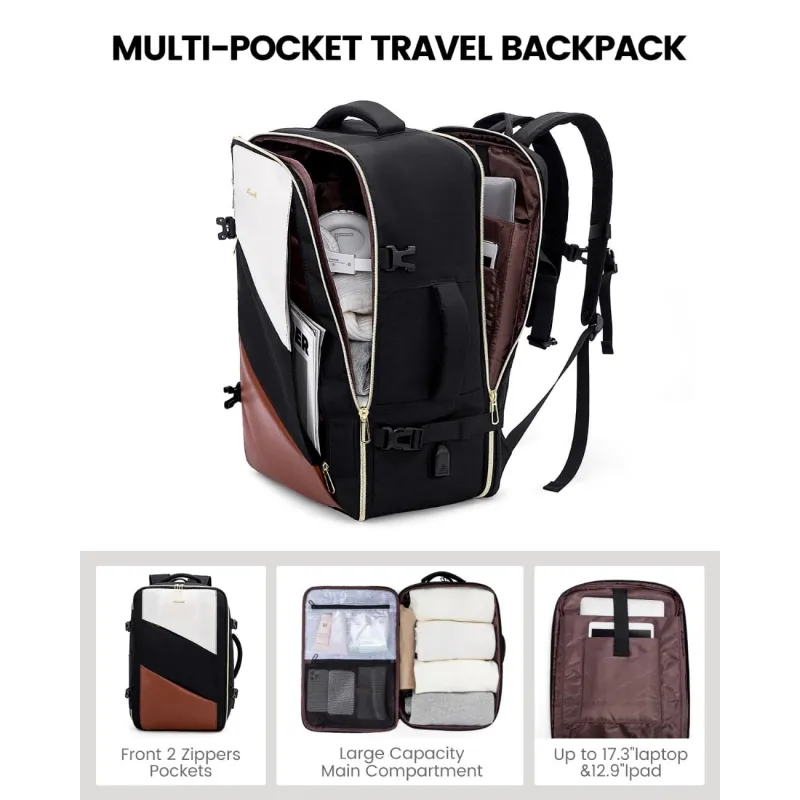 Σακίδιο καμπίνας 40L Carry on 17,3" UB2194 black/beige