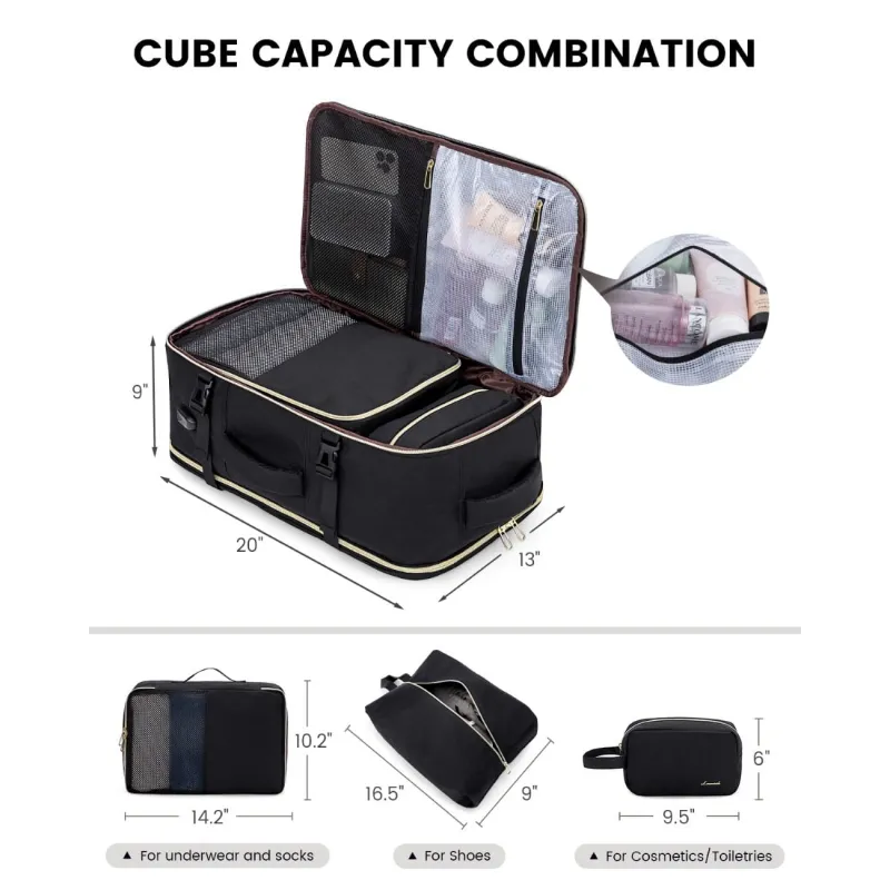 Σακίδιο καμπίνας 40L Carry on 17,3" UB2194 black/beige