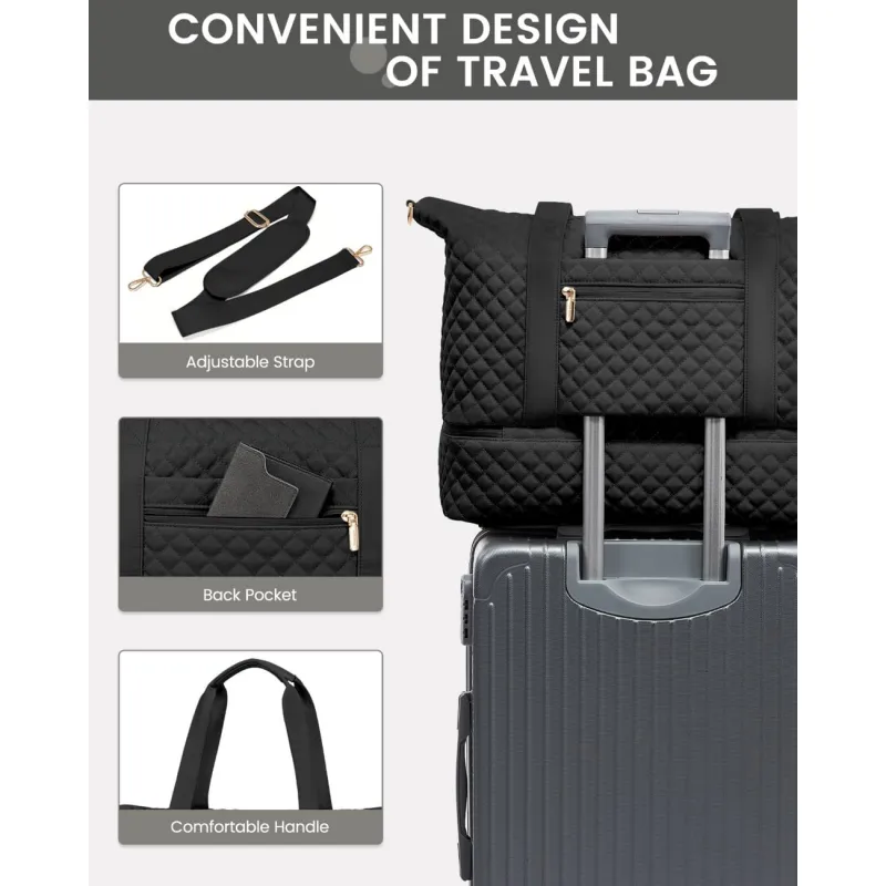 Σετ Σάκος ταξιδιού νεσεσέρ τσάντα 40 L Lovevook UB3012 black