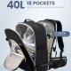 Σακίδιο ταξιδιού για γυναίκες 40L Carry on 17,3" WB2029 black