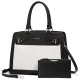 Γυναικείο σετ τσάντας χιαστί/χειρός Lovevook 16'' WB2166 black/beige