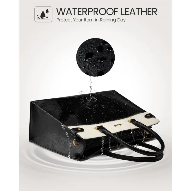 Γυναικείο σετ τσάντας χιαστί/χειρός Lovevook 16'' WB3230 black/beige