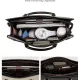 Γυναικείο σετ τσάντας χιαστί/χειρός Lovevook 16'' WB3230 black/beige