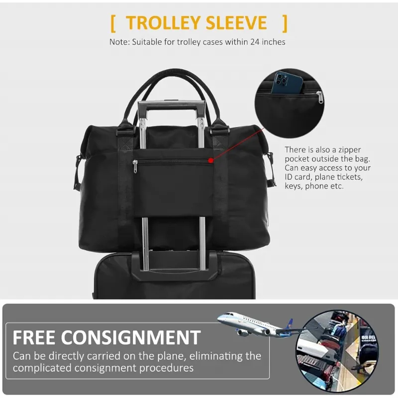Σετ Σάκος ταξιδιού νεσεσέρ 25 L Lovevook WB1831 black