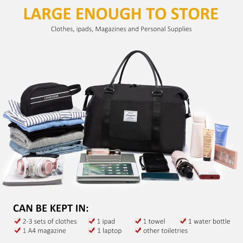 Σετ Σάκος ταξιδιού νεσεσέρ 25 L Lovevook WB1831 black