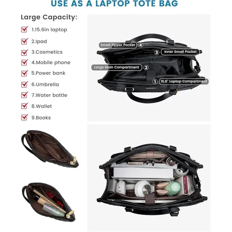 Γυναικεία Τσάντα Φαγητού & Laptop Lovevook 15,6'' WB2033 black