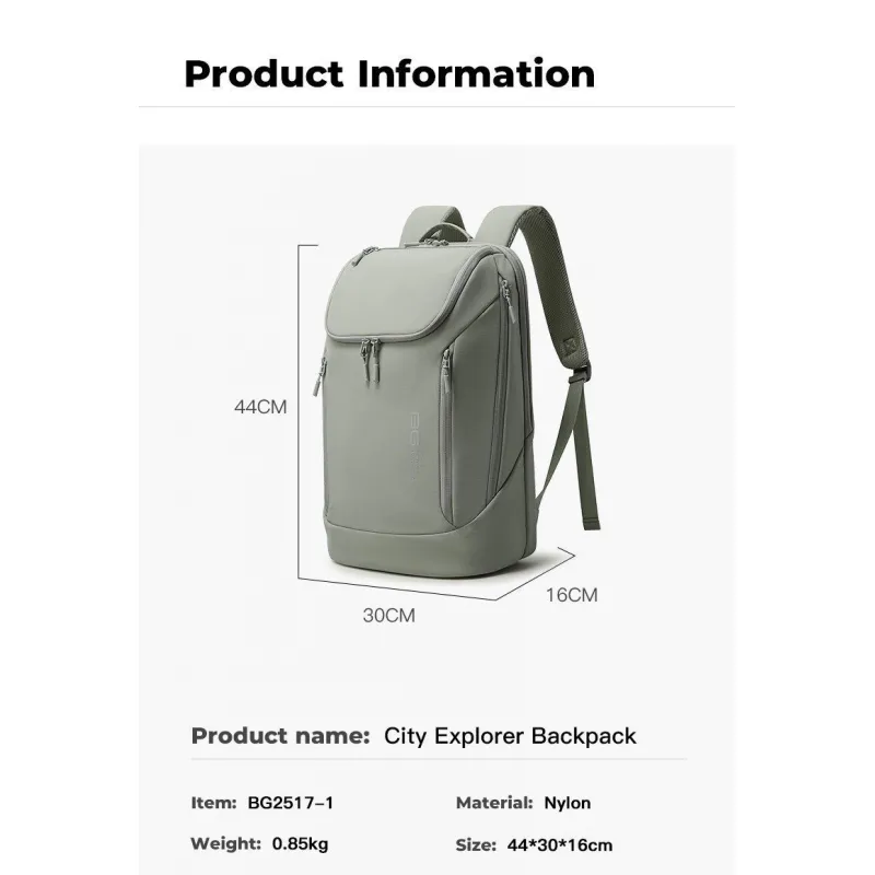 Επαγγελματικό σακίδιο 21L 15,6” Bange 2517-1 γκρι