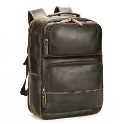 Δερμάτινο σακίδιο πλάτης Cardinal 21 L 2329 coffee