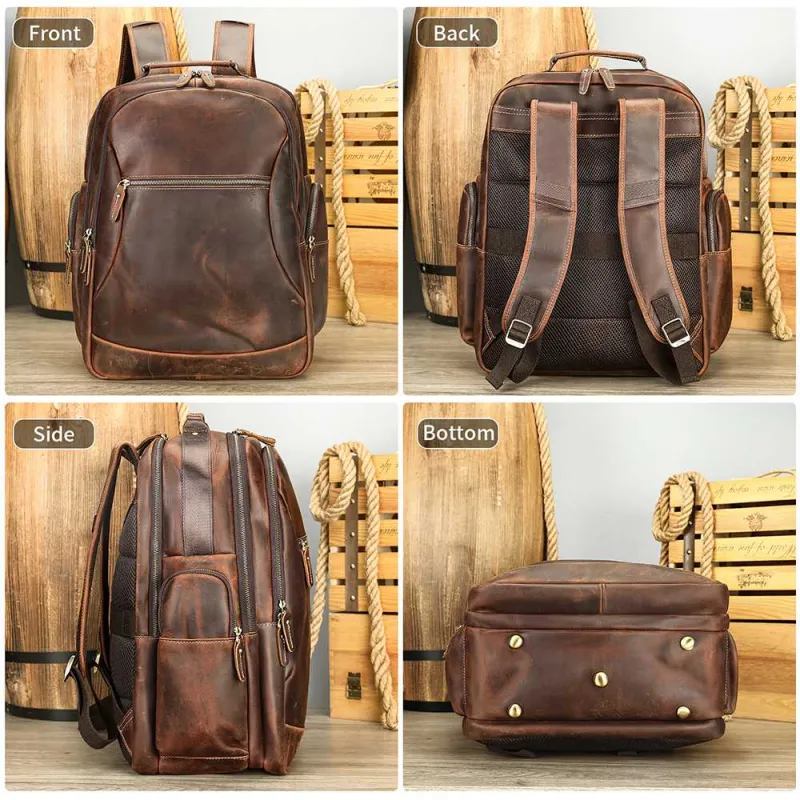 Δερμάτινο σακίδιο πλάτης Cardinal 35 L 2330 coffee