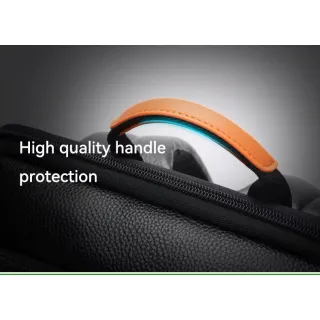 Δερμάτινο Σακίδιο 20L Laptop 15,6” Bopai 61-129721 μαύρο