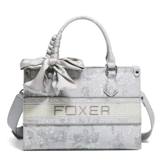 Γυναικεία Τσάντα Χειρός Foxer 9165028F ασημί