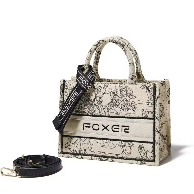 Γυναικεία Τσάντα Χειρός Foxer 9165033F black white