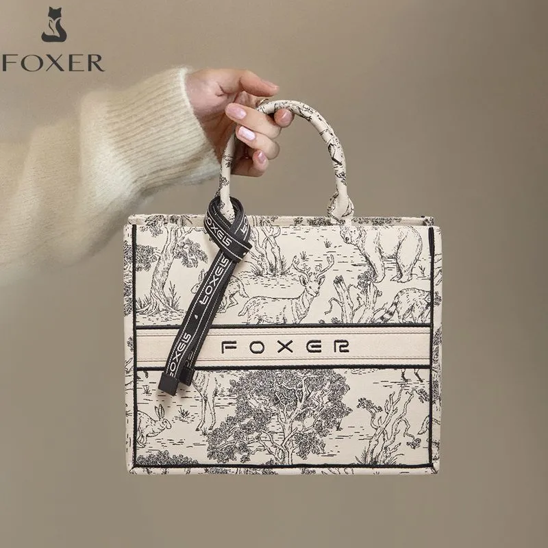 Γυναικεία Τσάντα Χειρός Foxer 9165033F black white