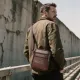 Τσαντάκι Ώμου Ανδρικό Bull Captain DJB 030 σκούρο καφέ