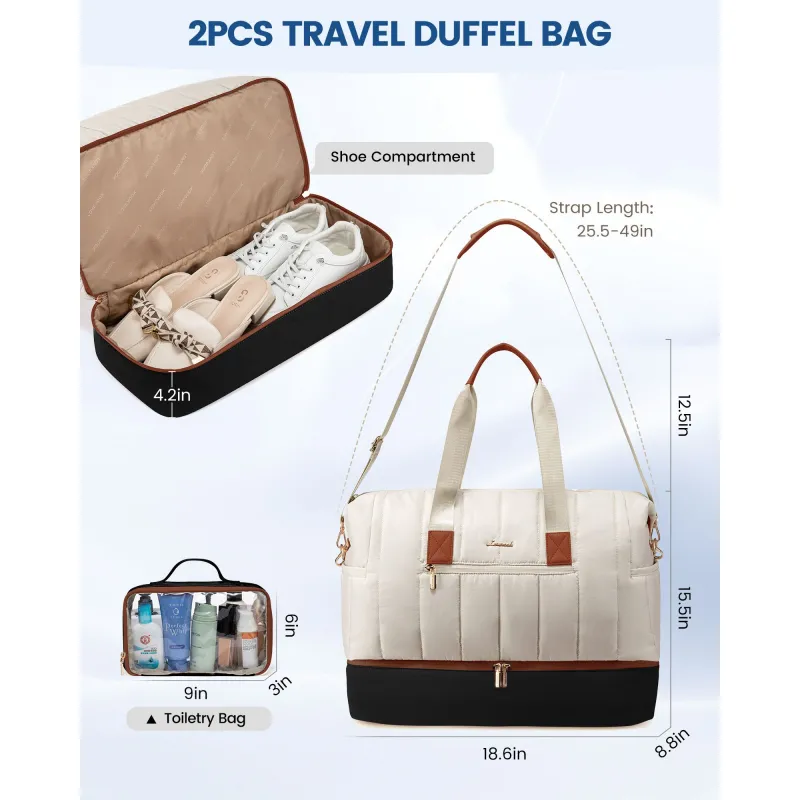 Σετ Σάκος ταξιδιού 35 L Lovevook UB3171 beige black
