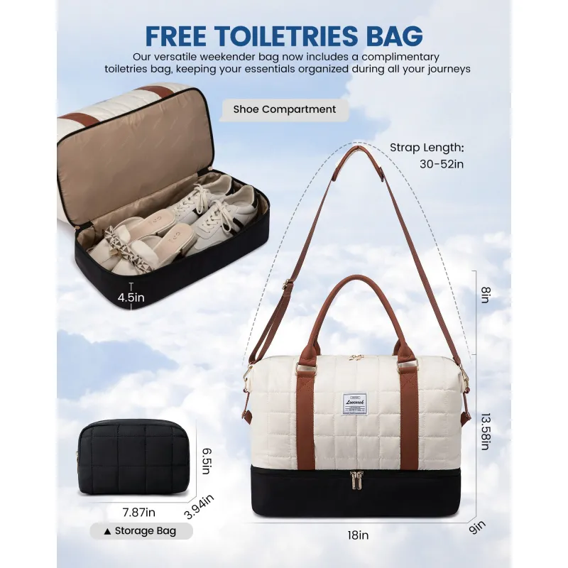 Σετ Σάκος ταξιδιού 40 L Lovevook UB4063 beige black