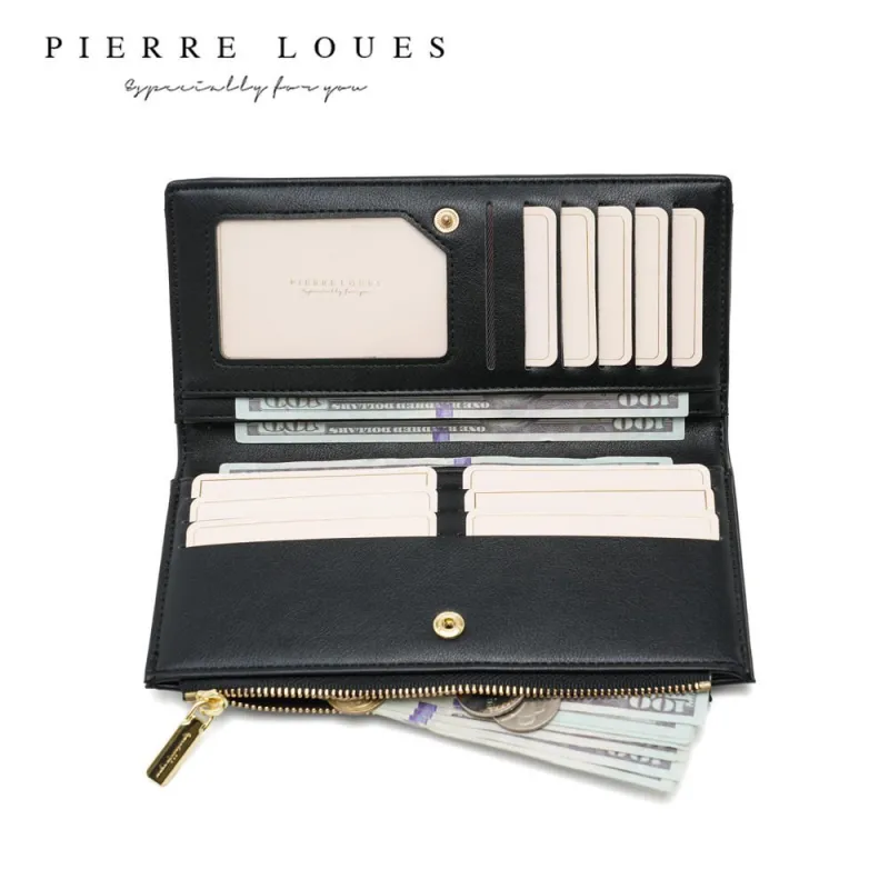 Πορτοφόλι Γυναικείο Μεγάλο Pierre Loues PL821-78-1 μαύρο
