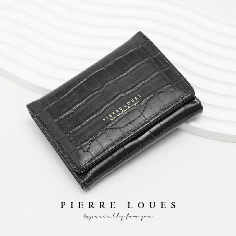 Μικρό Πορτοφόλι Γυναικείο Pierre Loues B13-48 μαύρο
