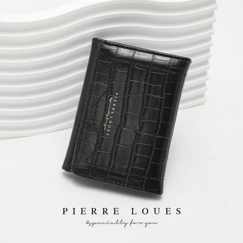 Μικρό Πορτοφόλι Γυναικείο Pierre Loues B13-48 μαύρο