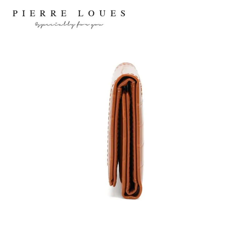 Μικρό Πορτοφόλι Γυναικείο Pierre Loues B13-48 καφέ