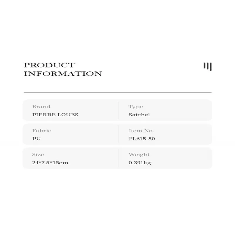 Γυναικεία Τσάντα Χειρός & Χιαστί Pierre Loues PL615-50 μαύρο