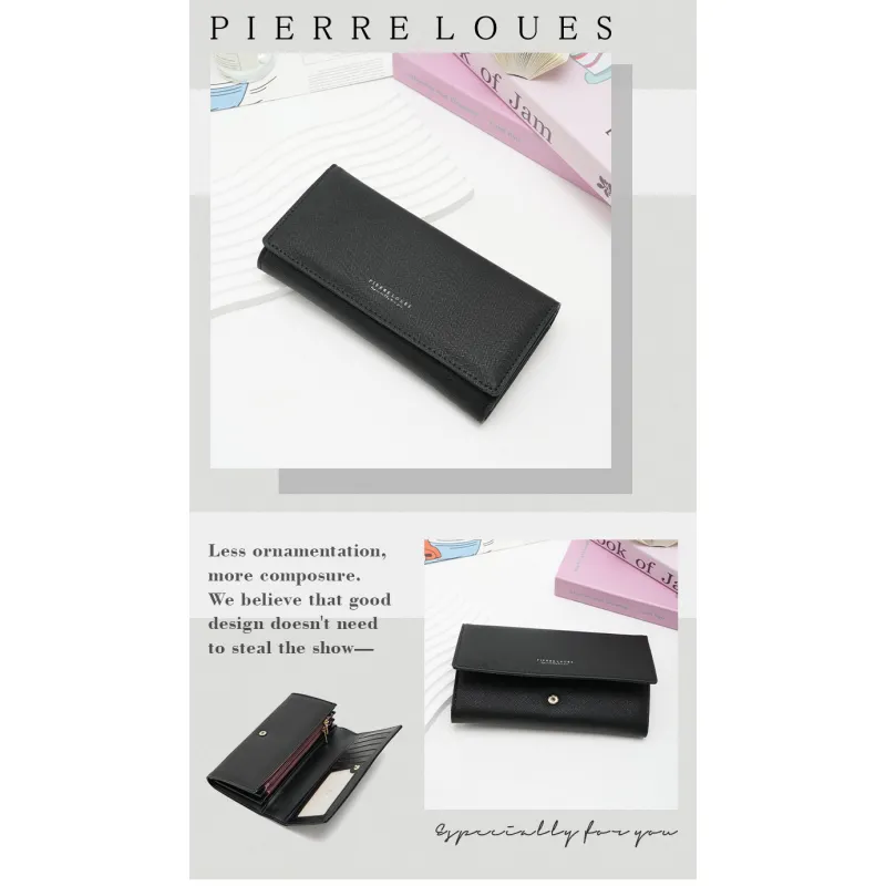 Γυναικείo πορτοφόλι Pierre Loues 728-118 μαύρο
