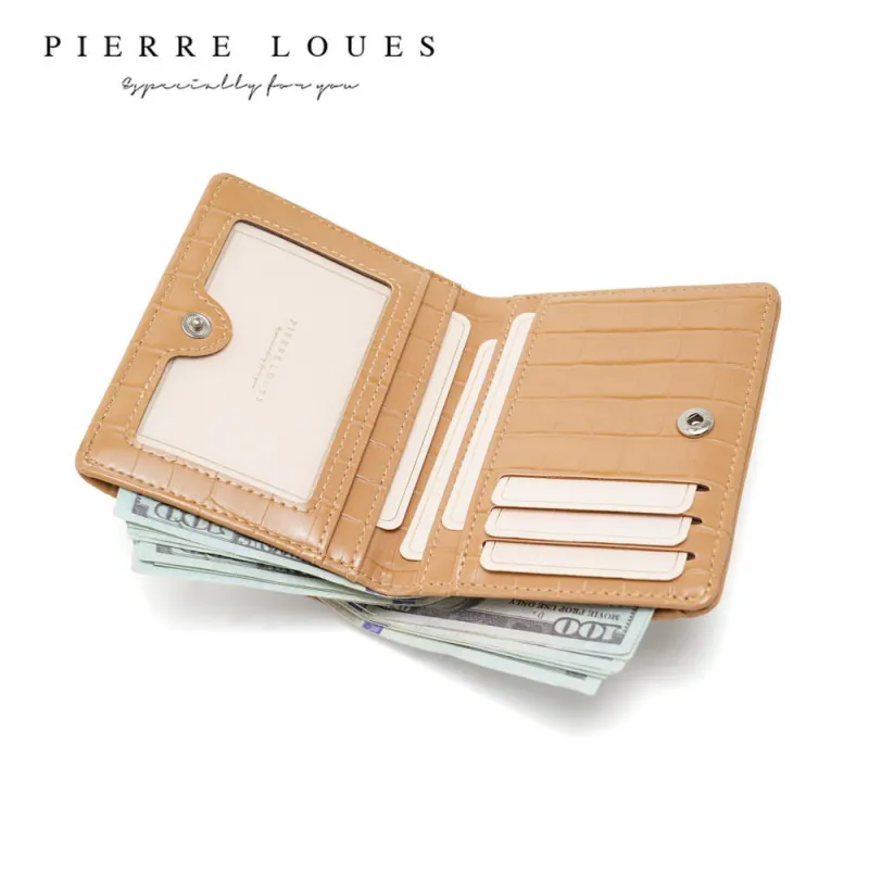 Μικρό Πορτοφόλι Γυναικείο Pierre Loues PL822-17A καφέ