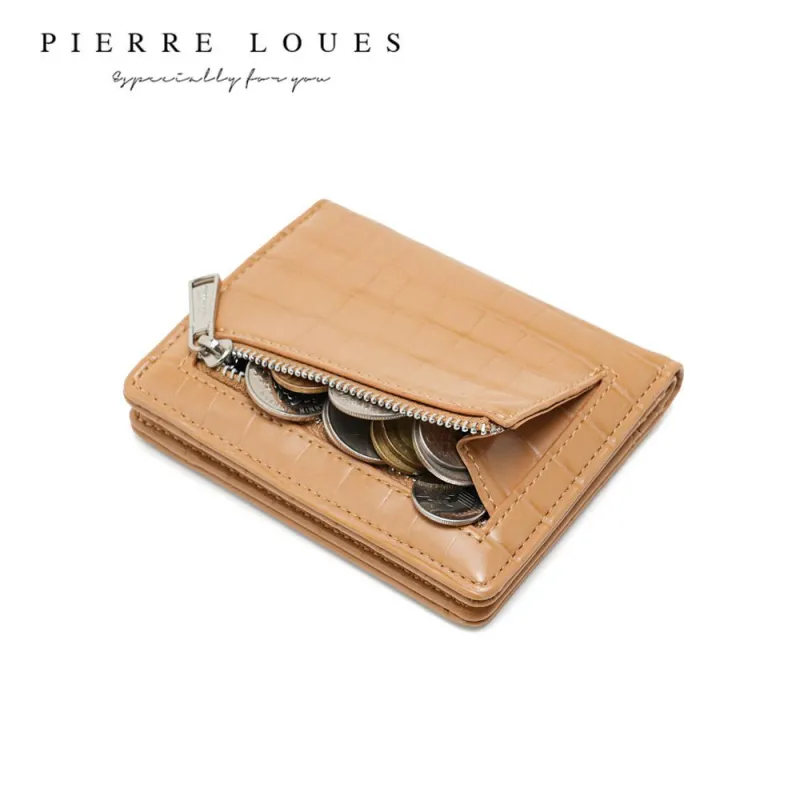 Μικρό Πορτοφόλι Γυναικείο Pierre Loues PL822-17A καφέ