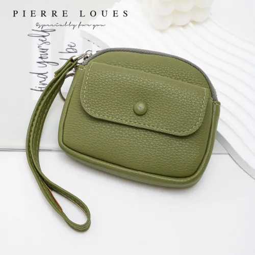 Mini Πορτοφόλι Χειρός Pierre Loues PL967-16-A01 πράσινο