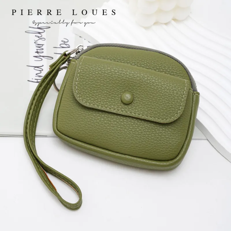 Mini Πορτοφόλι Χειρός Pierre Loues PL967-16-A01 πράσινο