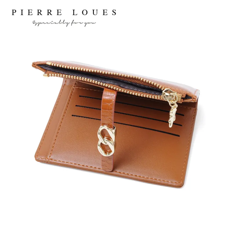 Μικρό Πορτοφόλι Γυναικείο Pierre Loues PL982-31 καφε