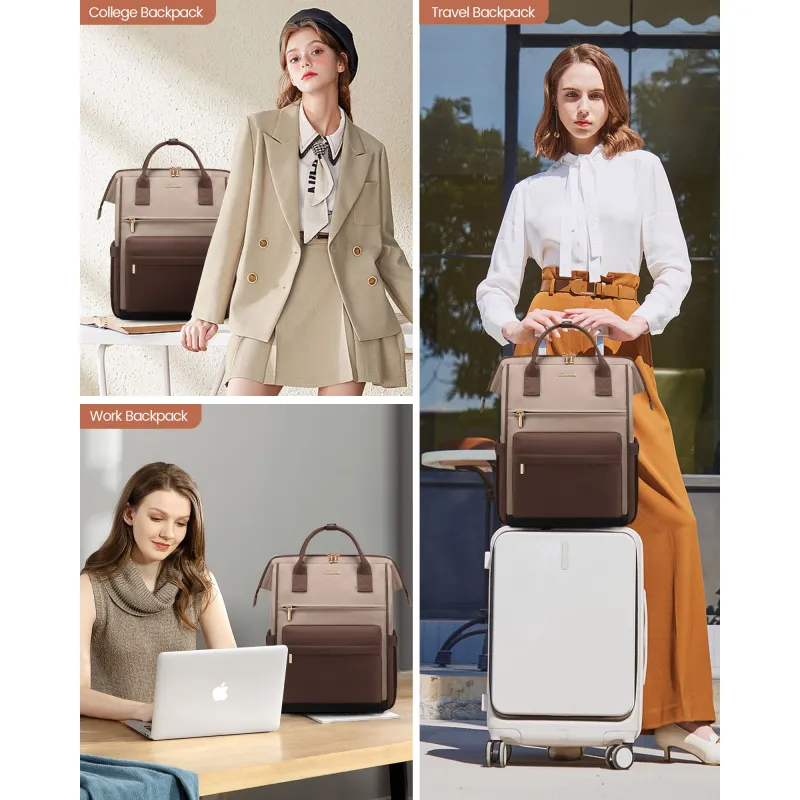 Γυναικείο Σακίδιο USB Lovevook 15,6'' MB2146 brown