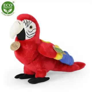 Rappa Λούτρινος Παπαγάλος Macaw Κόκκινος 24 εκ. Eco-Friendly (195028)