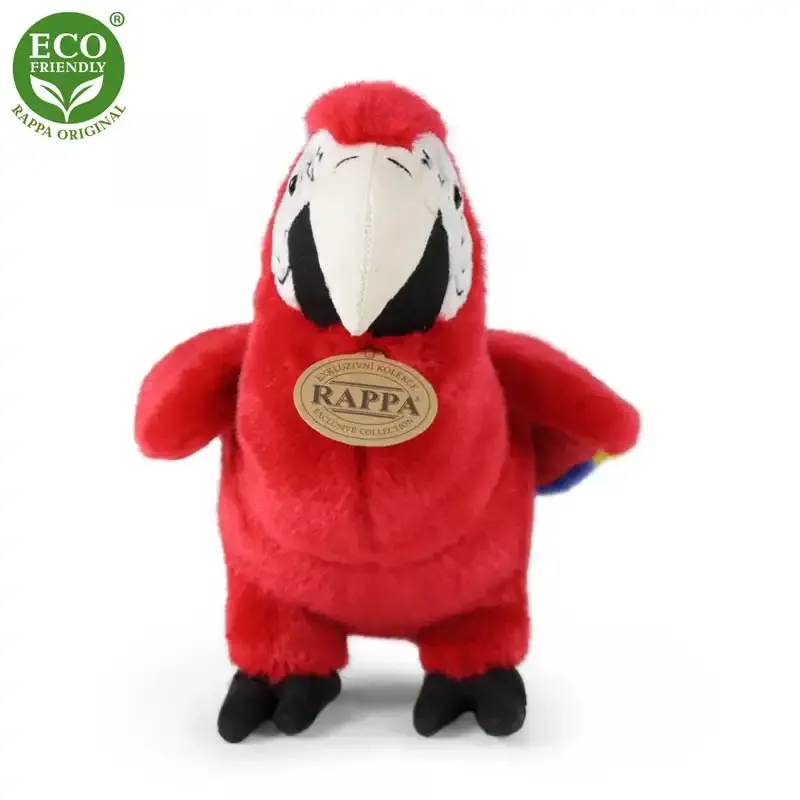 Rappa Λούτρινος Παπαγάλος Macaw Κόκκινος 24 εκ. Eco-Friendly (195028)