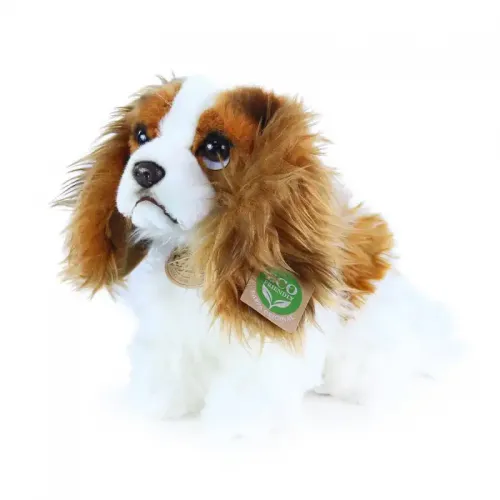 Rappa Λούτρινος Σκύλος King Charles Spaniel Καθιστό 25 εκ. Eco-Friendly (203044)