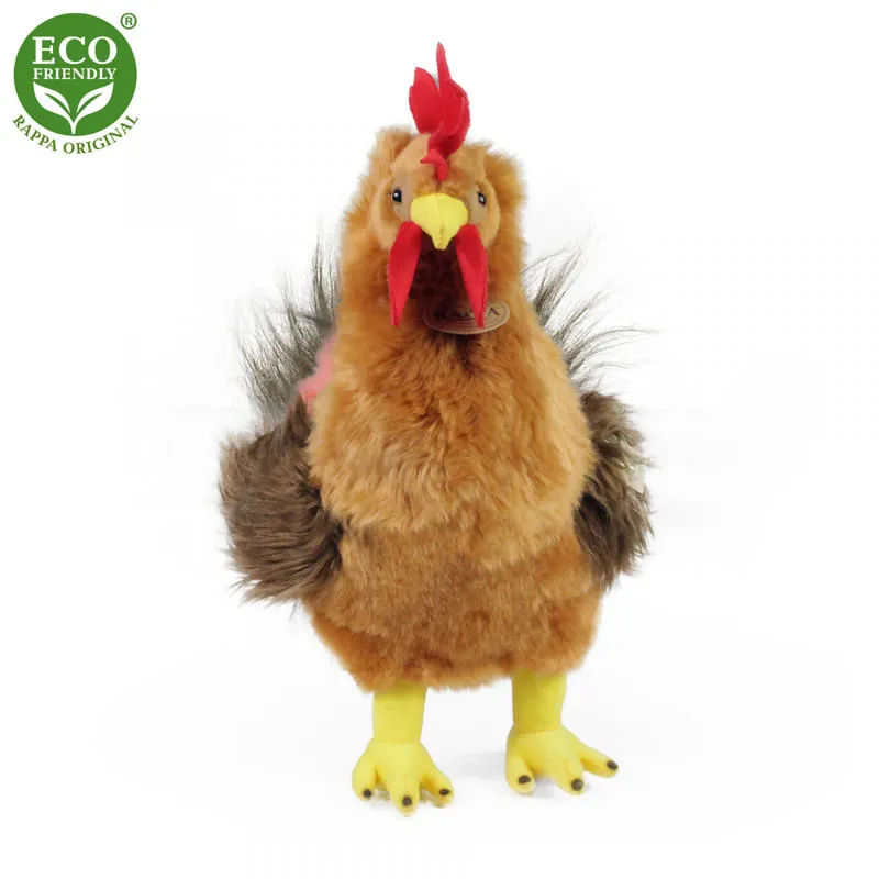 Rappa Λούτρινος Καφέ Πετεινός 33 εκ. Ορθιος Eco-Friendly (203853)