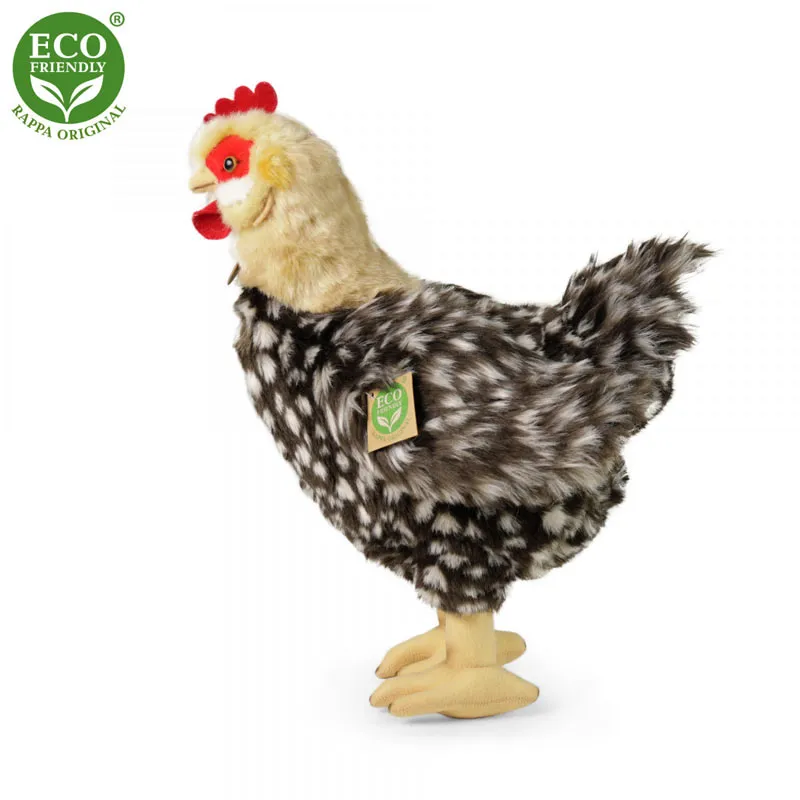Rappa Λούτρινη Κότα Καφέ Ορθια Με Αυγό 33 εκ. Eco-Friendly (203860)