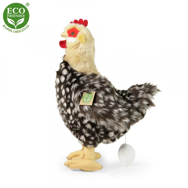 Rappa Λούτρινη Κότα Καφέ Ορθια Με Αυγό 33 εκ. Eco-Friendly (203860)